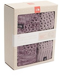 The North Face The Shinsky Knitting Club Boxed Infinity Scarf Beanie Grey