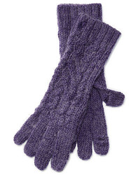 Violet Knit Gloves