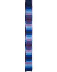 Paul Smith Blue Purple Knit Tie