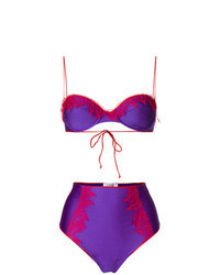 Violet Lace Bikini Top