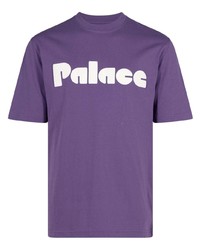 Violet Lace Crew-neck T-shirt