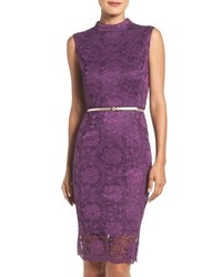 Violet Lace Midi Dress