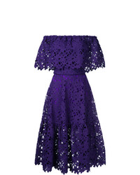 Bambah Lace Embroidered Flared Dress