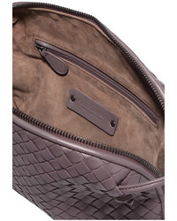 Bottega Veneta Nodini Small Intrecciato Leather Shoulder Bag Purple