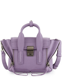 3.1 Phillip Lim Pashli Mini Leather Satchel Bag Violet