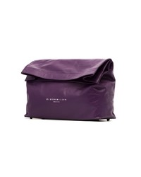 Simon Miller Purple Lunchbag 30 Leather Clutch Bag