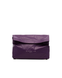 Simon Miller Purple Lunchbag 30 Leather Clutch Bag
