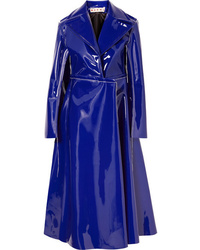 Violet Leather Coat