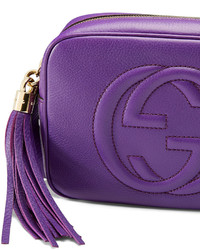 Gucci Soho Small Camera Crossbody Bag Purple