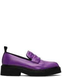 Marni Purple Padded Nylon Loafers