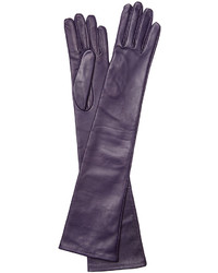 Rochas Long Leather Gloves