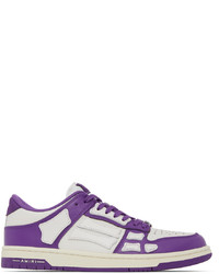 Amiri Purple White Skel Low Sneakers