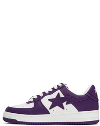 BAPE Purple White Sta 4 Sneakers