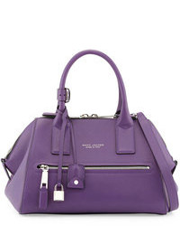 Marc Jacobs Incognito Small Leather Satchel Bag Purple