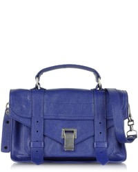 Proenza Schouler Ps1 Tiny Violet Lux Leather Satchel Bag