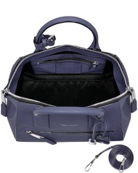 Marc Jacobs Textured Small Incognito Amethyst Leather Satchel