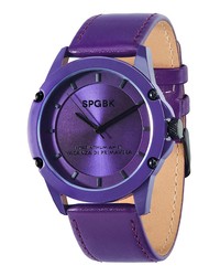 Violet Leather Watch