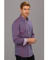 Moods of Norway Classic Fit Kristian Vik Purple Melange Shirt