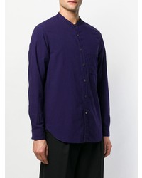 Attachment Mandarin Collar Shirt