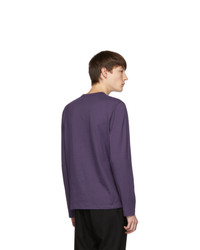 Moncler Purple Maglia Bell Long Sleeve T Shirt