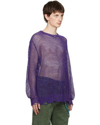 Song For The Mute Purple Oversized Sweater