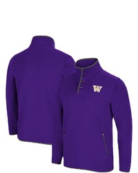 Colosseum Purple Washington Huskies Rebound Snap Pullover Jacket At Nordstrom
