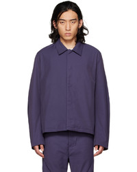 Violet Nylon Shirt Jacket