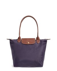 Violet Nylon Tote Bag