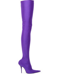 Violet Over The Knee Boots