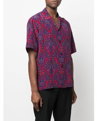 Saint Laurent The Paisley Print Splashed Across This Shirt Is An Ode To 60s Style This Decade Is A Prime Inspiration For S Ss22 Col