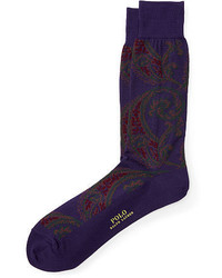 Violet Paisley Socks