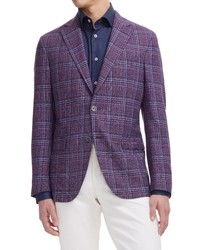 Jack Victor Midland Unconstructed Sport Coat In Berry At Nordstrom