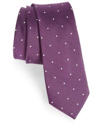 The Tie Bar Dotted Report Silk Wool Tie