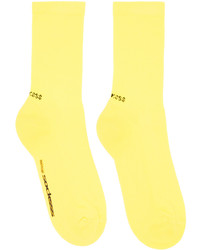 SOCKSSS Two Pack Yellow Purple Socks