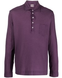 Massimo Alba Long Sleeve Cotton Polo Shirt