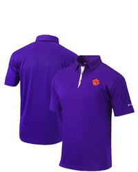 Columbia Golf Purple Clemson Tigers Sand Save Omni Wick Polo At Nordstrom