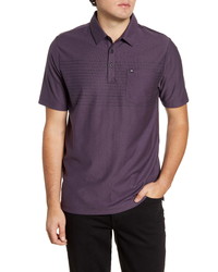 TravisMathew Left Foot Forward Stripe Print Polo