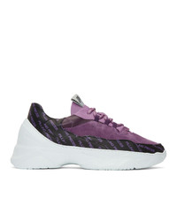 Violet Print Athletic Shoes