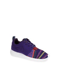 Violet Print Athletic Shoes