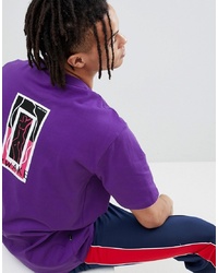 Sweet Sktbs 90s Loose T Shirt With Awake Print In Purple