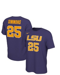 Nike Ben Simmons Purple Lsu Tigers Retro Alumni Basketball Jersey T Shirt At Nordstrom