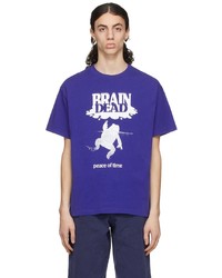 Brain Dead Blue Peace Of Time T Shirt