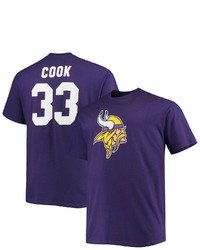 FANATICS Branded Dalvin Cook Purple Minnesota Vikings Big Tall Player Name Number T Shirt