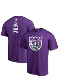 FANATICS Branded Deaaron Fox Purple Sacrato Kings Backer Big Tall T Shirt At Nordstrom