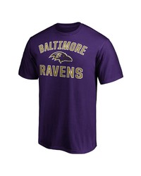 FANATICS Branded Purple Baltimore Ravens Victory Arch T Shirt