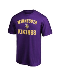 FANATICS Branded Purple Minnesota Vikings Logo Big Tall Victory Arch T Shirt