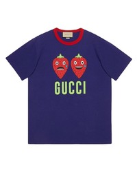 Gucci Graphic Print Cotton T Shirt
