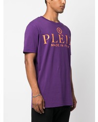 Philipp Plein Logo Print Cotton T Shirt