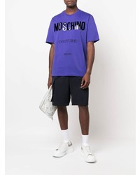 Moschino Logo Print Shirt Sleeve T Shirt