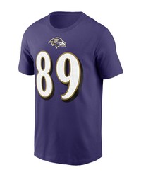 Nike Mark Andrews Purple Baltimore Ravens Player Name Number T Shirt